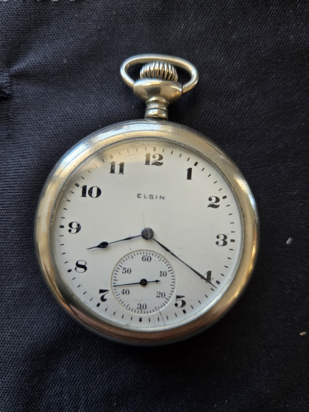 Antique 1917 Elgin Pocket Watch, Size 12, 15 Jewels, Grade 315 - Vintage